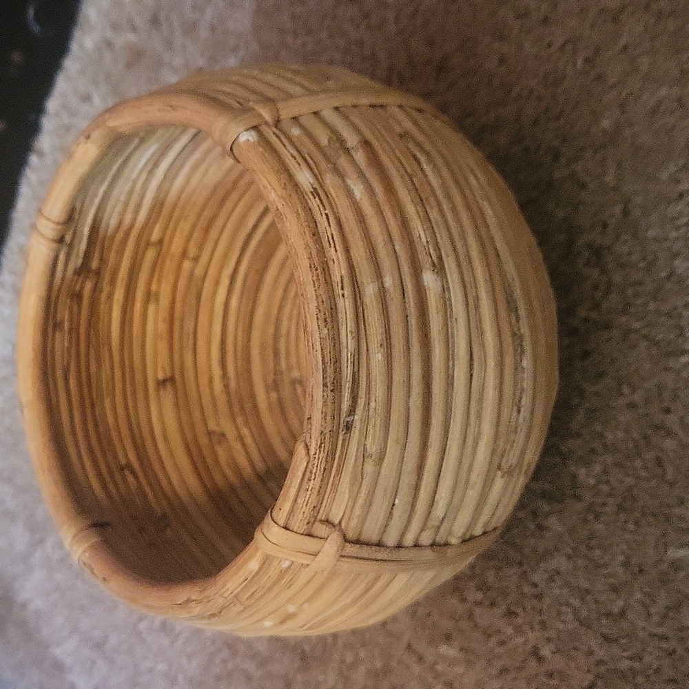 Rustic Tan Woven Basket